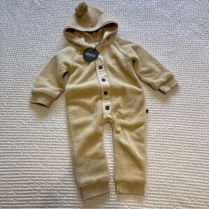 Kidwild Sherpa Baby Suit Sz 18-24m Button Front Organic